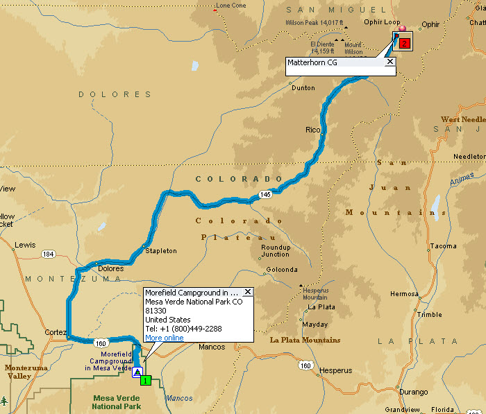 Mesa Verde to Matterhorn CG