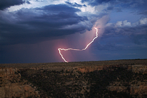 Lightening Over the Plateau