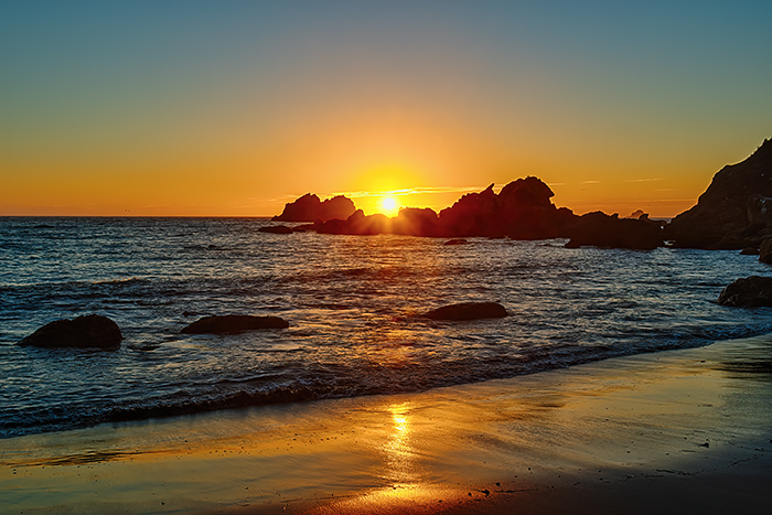 Harris Beach Sunset